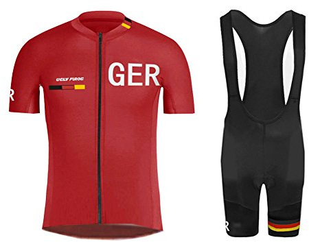 UGLY FROG DXMZ09 Men's Cycling Jersey Set Short Sleeve + Cycling Shorts with Seat Padding