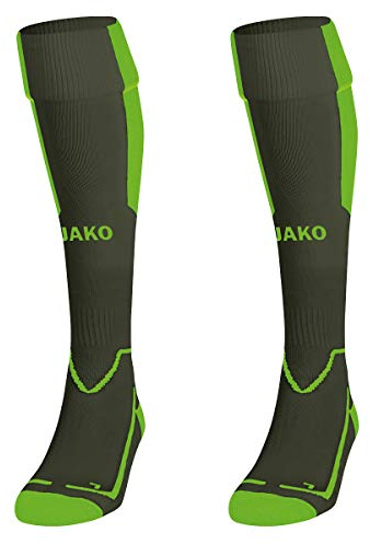 JAKO Stutzenstrumpf Lazio, Größe:3 (35-38), Farbe:neongrün/schwarz
