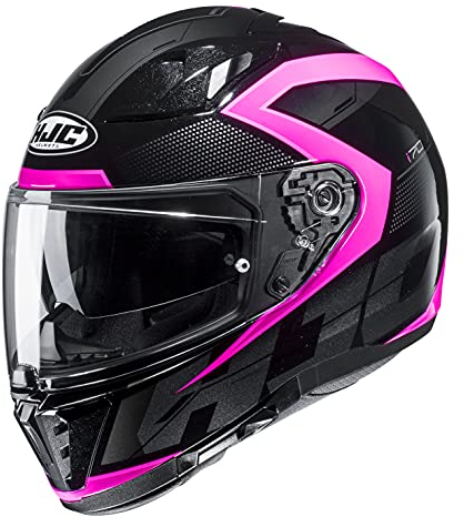 HJC Damen NC Motorrad Helm, Schwarz/PINK, S