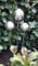 garten-wohnambiente Rosenkugel 3er Set 20-15-10 cm Edelstahl matt gebürstet Gartenstecker Dekokugel mit Stab 80 cm