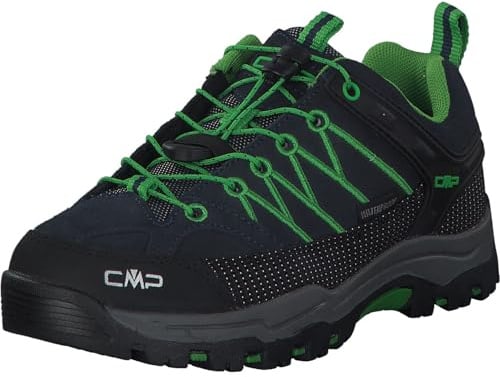 CMP Kids Rigel Low Trekking Shoes Wp Jungen Trekking-Schuhe , Blau Grün B Blue Gecko, 41 EU