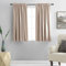 DONREN Lot de 2 rideaux assombrissants thermo-isolants avec passe-tringle, coloris taupe chaud, habillage de petite fenêtre de chambre d’enfant/cuisine, 107 x 114 cm de long