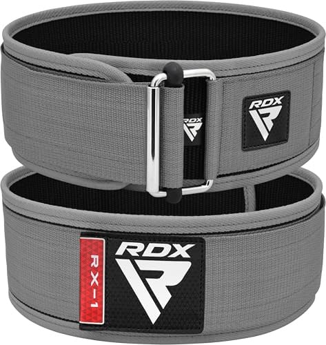 RDX 4” Gewichthebergürtel, Auto-Lock Trainingsgürtel, Powerlifting Krafttraining Bodybuilding Fitness Gürtel, Gepolstert Gewichtheben Gym Weight Lifting Belt, Männer Damen Kreuzheben Workout