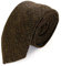 The Tie Co™ Krawatte, 7 cm breit, Woll-Tweed, Tartan, Fischgrätenmuster, Hahnentrittmuster, 17 Fischgrätenmuster, Schwarzbraun, Einheitsgröße