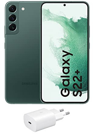 Samsung Galaxy S22+ 5G (256 GB) Verde + Cargador – Teléfono Móvil libre, Smartphone Android (Versión Española)