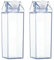 YAXIDAEVER 2pcs Klare Milchkarton Wasserflasche,Klare Wasserflasche Transparente, Milchkarton-Wasserflasche, 500ml Milchsaftbox Wiederverwendbar