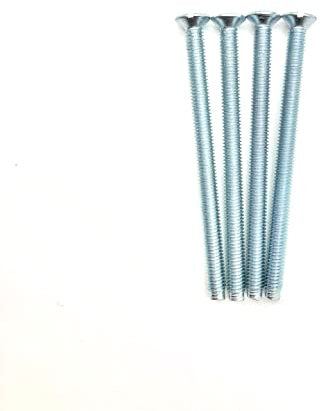 M3.5 Silver Electrical Socket Screws, 50mm, For Switches, Light Switch, Plug Sockets, 3.5mm x 50mm, (4)