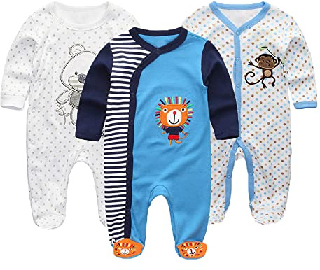 MAMIMAKA Baby Clothes Unisex Newborn Baby Grow one-Piece for Boys and Girls