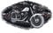CUSTOMprivé Gürtelschnalle, für Motorrad, Harley, Universal, für Biker, Triker, Schwarz , 11 cm / 6 cm