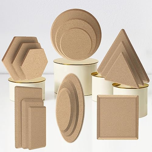 ORIISIN Moldes de cerámica para moldear platos a mano, varios tamaños para cerámica, 18 unidades