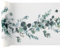 Tischläufer Tischdecke Tischband mit Eukalyptus Blättern Botanical Natural Living in weiß & grün Tisch-Dekoration Frühling Sommer Ostern Hochzeit 3 Rollen = 9m