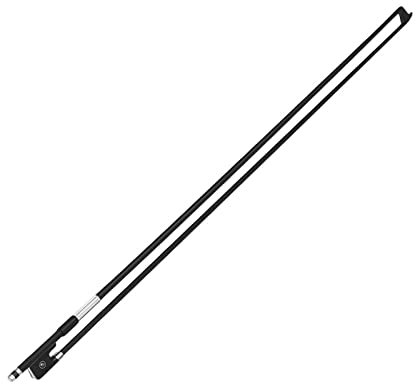 MOWEO 4/4 Violine Geigenbogen Kohlefaser runder Stock Ebenholz Frosch schwarzes Pferd gut ausbalanciert