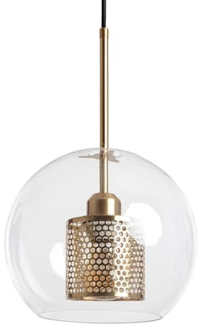 LEDKIA Pendelleuchte Metall und Glas Julieta Gold