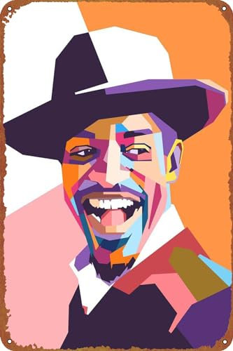 Optional Andre 3000 Outkast Metall-Blechschild, Poster, Vintage-Kunst, Wanddekoration, 30,5 x 20,3 cm