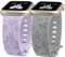 BEEXI 2 Stück Cartoon Gravierte Armband Kompatibel mit Apple Watch Armband 41mm 40mm 42mm 38mm Damen Herren, Silikon Fancy Cute Design Sport Armbänder für iWatch Serie 10/9/8/7/6/5/4/3/2/1/SE
