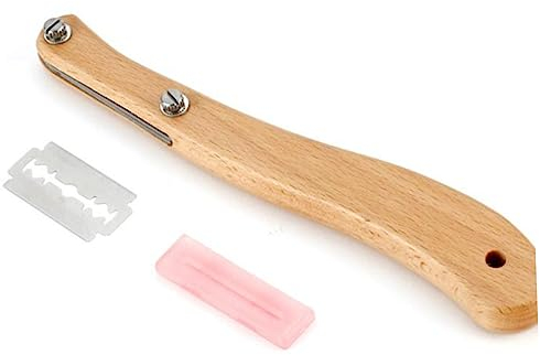 Cabilock 2 Juegos herramienta para cortar pan levadura para pasteles cortapizzas pizza cutter pan de molde cuchillas corte de pastelería cortador de apariencia de pan arco rosa