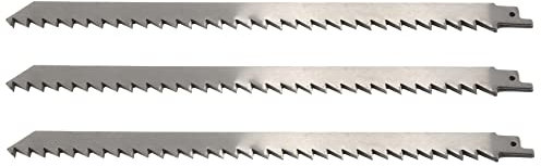 NISHZHU Lame de Scie Alternative de 12 Pouces pour la Coupe des Aliments Grandes Dents Lames de Scie pour Congeler la Viande, GlaçOns 3 PièCes
