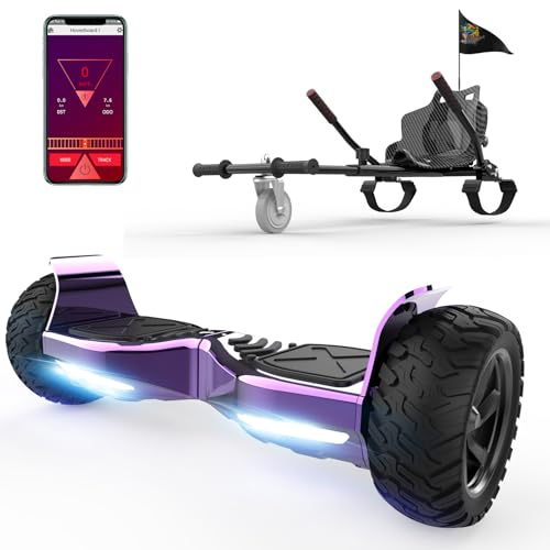 RCB Hoverboards SUV mit Sitz Hoverboards Off-Road, App-fähige Bluetooth Hoverboards, 8,5 '' Hummer + Hoverkart Go Kart für Self Balancing hoverboards, Geschenk für Kinder