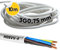 10 Meter Kalitec H05VV-F Schlauchleitung 3x0,75 mm² I Stromkabel 3G0,75 mm2 mit Schutzleiter I PVC Kabel für Innenbereich I Elektrokabel weiß I Lampenkabel flexibel I Gerätekabel 3 adrig