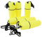 POENVFPO Bouteille de Conteneur de Kayak 6 Pièces, Bouteille Scellée de Kayak de Bidon Sec Portatif Imperméable avec la Corde de Crochet pour la Plongée en Apnée et Le Surf (Yellow)
