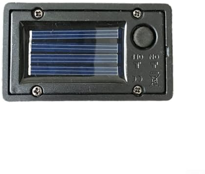Ersatz Solar Leuchtkasten 2er Set Tops mit LED Leuchtmittel, Solarpanel Ladegerät, Akku und Laternendeckel