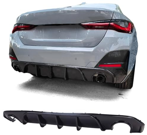 europetuning - 05960 - DIFFUSEUR Sport Noir Brillant Sorties Droite ET Gauche Compatible BMW Serie 4 G26 Gran Coupe