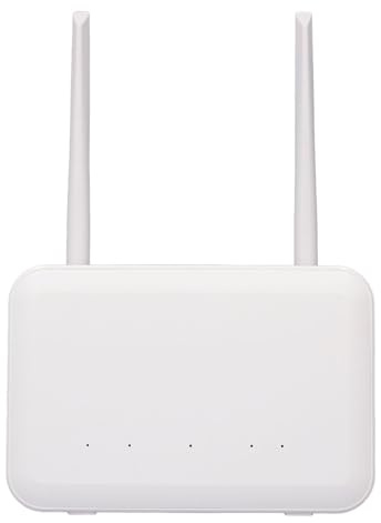 4G LTE CPE Router, 4G LTE CPE Router mit 4 Antennen, SIM-Karten-Slot, 300Mbps 4000mAh Wieder Aufladbar Frei Geschaltem 4G LTE Router mit LAN-Port (EU-Stecker)