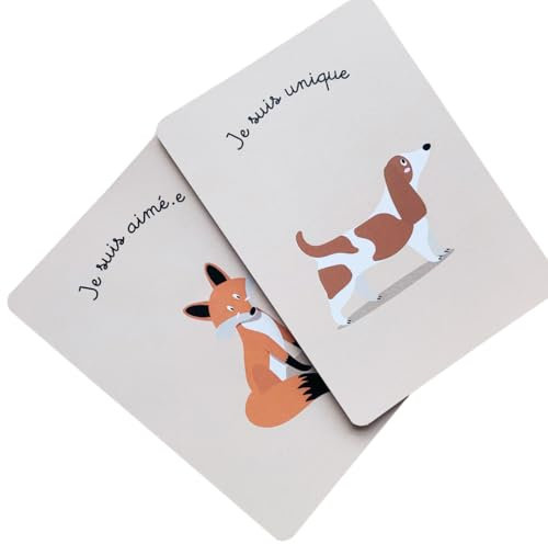 Jeu des Affirmations positives pour Enfants | Boostez la Confiance en soi | 41 Cartes éducatives | Outil pour Apprendre à s'affirmer | Lutte Contre Le harcélement Scolaire