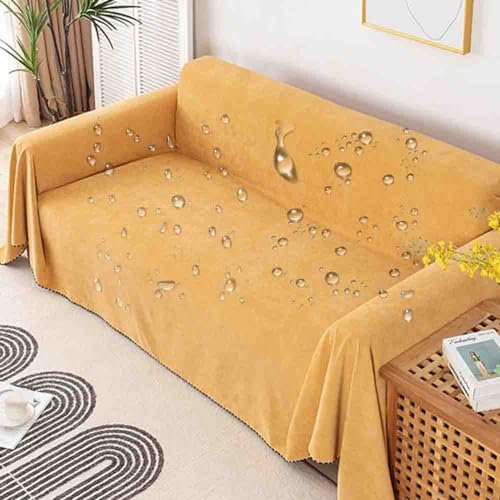 Großer rutschfester Sofaüberwurf für Ledercouch, Sessel und Bett, 308 x 420 cm