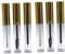 minkissy 6stücke Leere Makeup-flaschen Für Lippenstift Eyeliner Und Wimpernbürsten Goldene Sub-packaging Flaschen Für Diy Kosmetik Und Lippenpflege