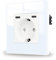 JIMEIDA Steckdose Unterputz Schnelles Laden mit USB C 20W Weiß,Glas Schuko Steckdosen Two Typ-C Port,86 * 86mm,16Amp 250V
