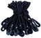 YUNSHANGHE 25 elastici con gancio, 10 cm di espansione con gancio, in gomma con gancio, tenditore multifunzione per teloni, manifesti, tende, gazebo, colore nero