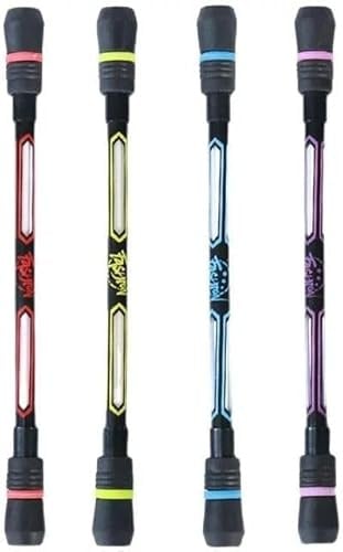 Cawhui 4 Stück Spin Cool Stifte, Rolling Finger Spin Spiel mit beschwertem Ball, Anti-Rutsch-Schreibwaren-Set, Nachfüllungen, schwarze Tinte für Studenten, Unterhaltung und Druckentlastung