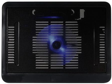 Ventilador Ordenador Portatil de con refrigeracion Almohadilla de enfriamiento Ultrafina Negra para computadora portátil, Soporte Ajustable, Ventilador de ventilación para computadora portátil