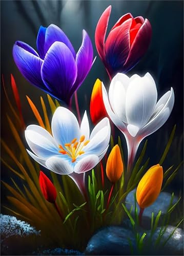 Puzzle 5000 Pezzi per Adulti,Puzzles Artistico,Orchidee colorate puzzle Fai da te Intrattenimento Creativo, puzzles Classico Regali per la casa