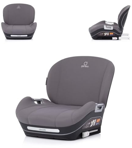 Chipolino Kindersitzerhöhung Genesis i-Size 125-150 cm Isofix, Rückenlehne grau
