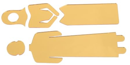 STOBAZA Cartelli Bagno in Acrilico Oro 2 Set, Segnaletica Toilette Uomini e Donne, Resistente alle Intemperie, Manutenzione Ridotta, per Porta e Parete Interni ed Esterni