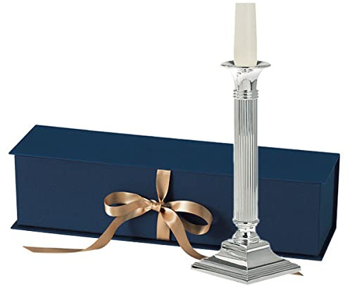 Kerzenleuchter Berlin (H 19 cm) | Premium Silber Plated versilbert | Für Festliche Anlässe mit Box