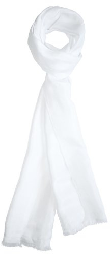 Royal Silk Fliegerschal aus weißer Seide, 100% Seide, 20,3 x 152,4 cm