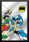 empireposter Batman - Robin and Catwoman - Bedruckter Spiegel mit Kunststoff Rahmen in Holzoptik, Kult-Spiegel - Größe 20x30 cm
