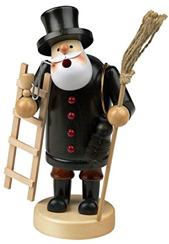 Räuchermännchen Räuchermann Räucherfigur RauchfigurSchornsteinfeger ca. 14 cm hoch, aus Holz, Weihnachten Advent Geschenk (30106-14)