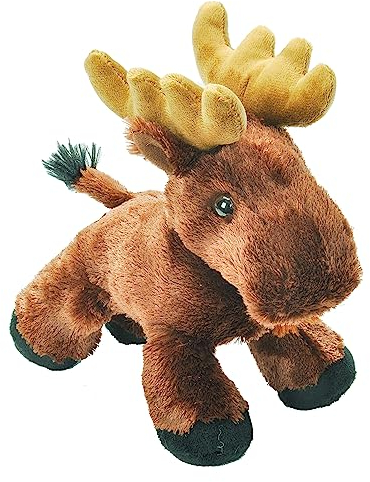 Wild Republic 17913 Hug 'ems Plüschtier, Kuscheltier, Elch 18 Cm