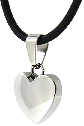 Magnet Kettenanhänger Power Herz Coracao Energetix 4you 5359 Coeur matt gravierbar massiv inkl. Kette + Schmuckbeutel