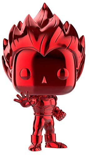 Funko POP! Animation: Dragon Ball Z - Super Saiyan Vegeta (Red Chrome) #154 - 2019 SDCC Shared Exclusive