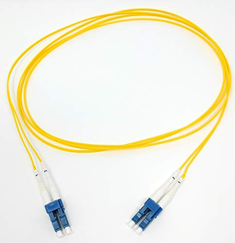 Cavo in fibra ottica duplex monomodale da 1,2 mm ultra ad alta densità da 200 metri (9/125) - LC a LC - giallo