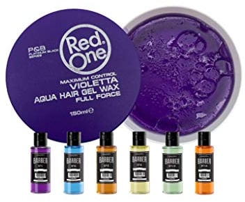 RedOne Barber Set Violetta Aqua Hair Gel Wax Haarwachs Haar Styling Wachs Herren Haargel (2x150ml) Marmara Barber Eau de Cologne Duftwasser (1x50ml) (2x Violetta 150ml + 50ml)