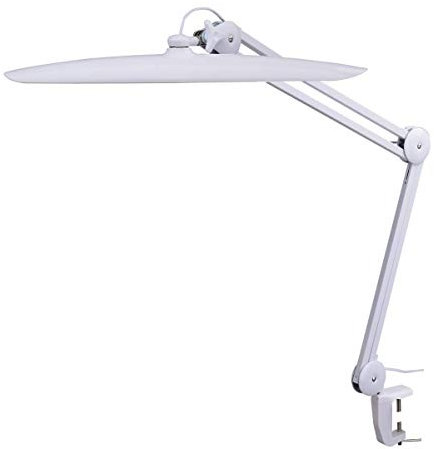 Grinning Gargoyle LED Desk Light - 2,200 Lumens with Dimmer - Adjustable Lamp - Perfect Painting Light - Includes Clamp & Swing Arm