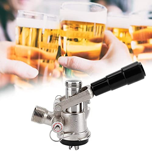 Kuuleyn Weinherstellung, Bierzapfanlage, Keg Coupler S Typ Bierspender, Fassbierspender mit Sicherheitsüberdruckventil Home Brewing System für Bar Hotels Restaurants