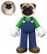 ASSIALL Personalisiertes Gesicht Mini Me Kissen Benutzerdefinierte Gesicht Geformtes Fotokissen 3D Duplex Druck Sofa Auto Poly Baumwolle Dekokissen Wohndeko Plüsch Lustiges Geschenk (Mario)