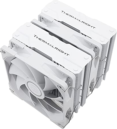 Thermalright Peerless Assassin 120 White CPU Air Cooler, 6 tubi di calore, doppia ventola TL-C12W PWM da 120mm, copertura del dissipatore in alluminio, AMD AM4 AM5/Intel LGA 1700/1150/1151/1200/2066
